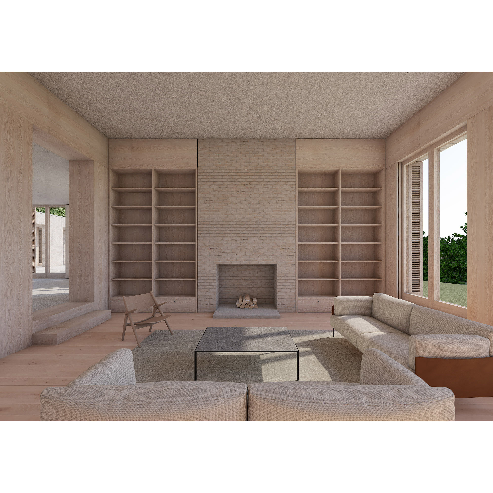 Erbar Mattes Architects country house model birds eye